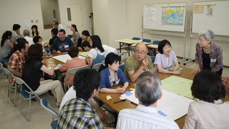 三島日本語サークルの対話型活動見学（2014）